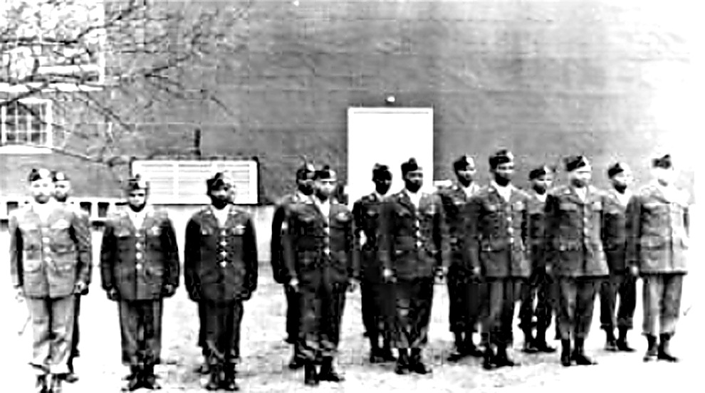 555th test platoon soldiers in formation