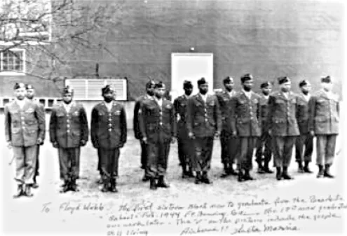 555th test platoon soldiers in formation